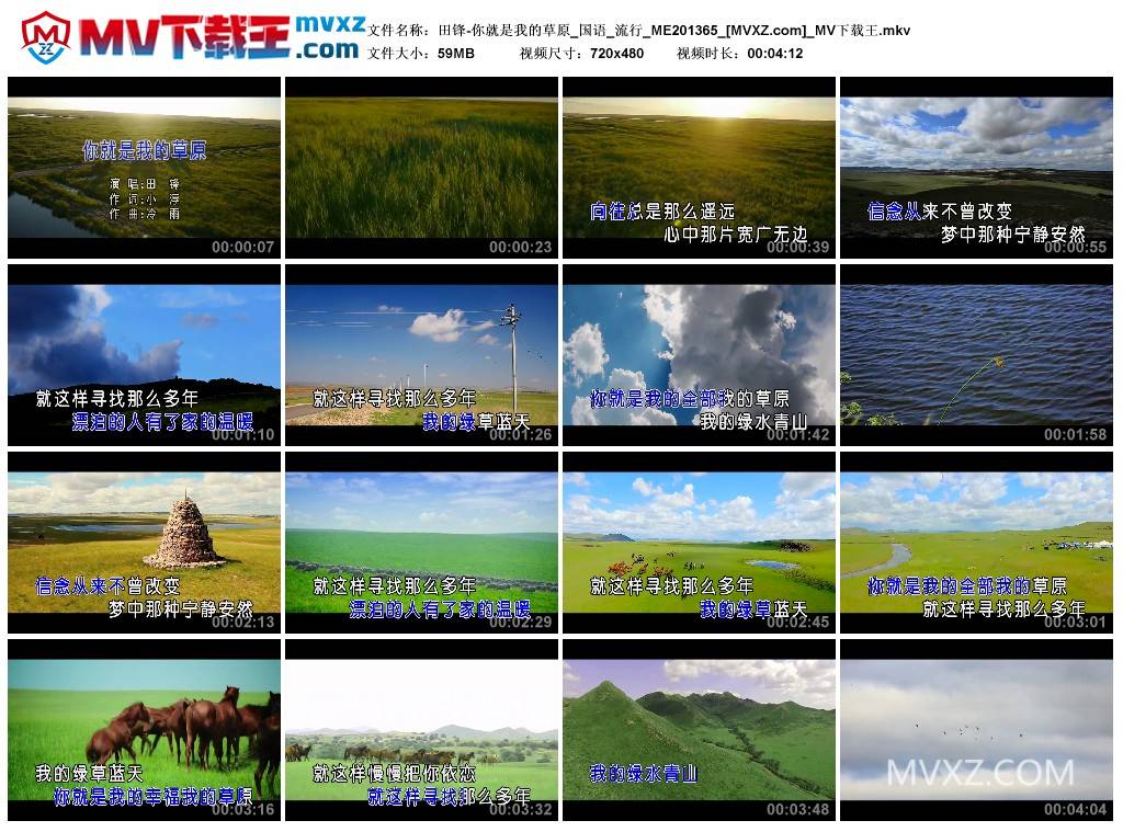 田锋-你就是我的草原_国语_流行_ME201365